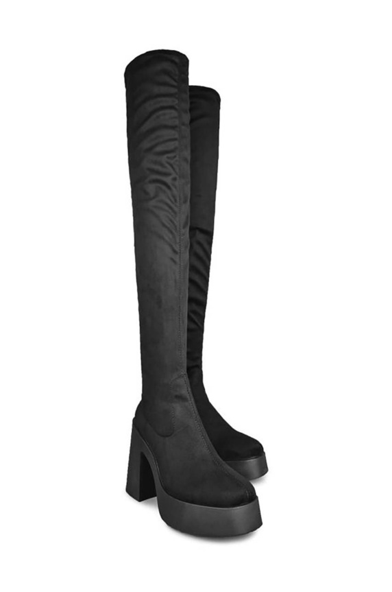 Altercore csizma DAPHNE.FAUX.SUEDE.BLACK fekete