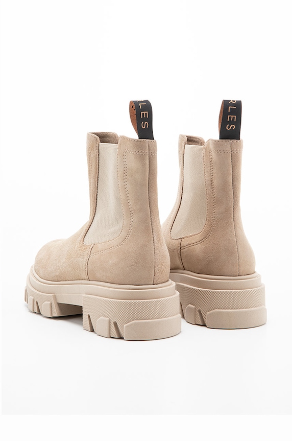 Charles Footwear sztyblety skórzane Mey Mey beżowy