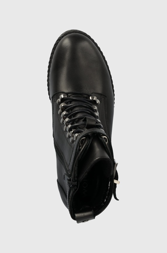 Wojas cizme de piele negru 6406551