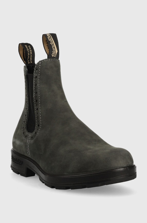 Blundstone magasszárú cipő velúrból 1630 1630.RusticBlack szürke ZW22