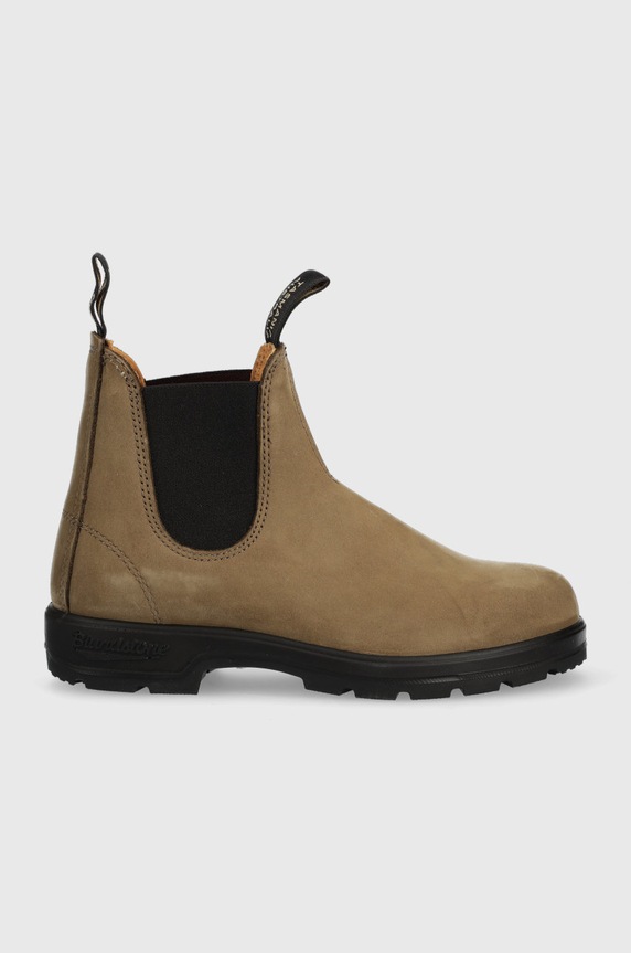 Chelsea iz semiša Blundstone 1941 Ravna rjava 1941.Stone.Nubu