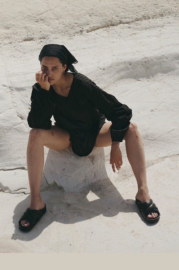 MUUV. sukienka bawełniana AJE sukienka.krotka.AJE czarny ZW22