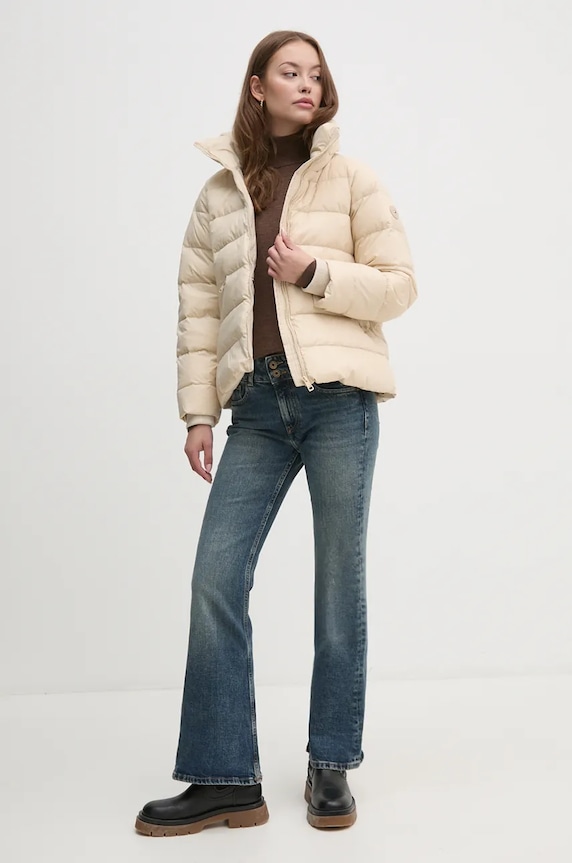 Mos Mosh sweter wełniany 146030 brązowy ZW24