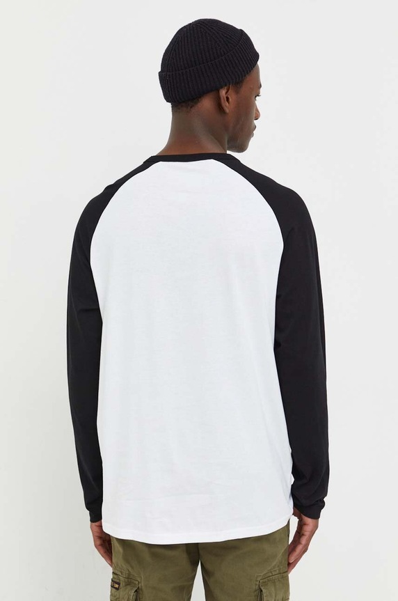 Ruházat Volcom pamut hosszúujjú A3612308.BLK fehér