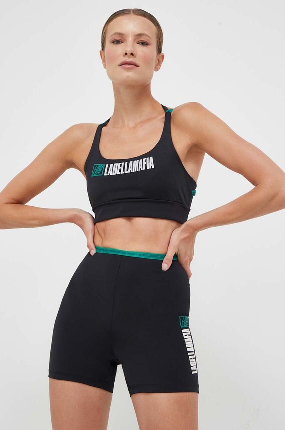Odzież LaBellaMafia top i szorty treningowe Brave LB.27821 czarny
