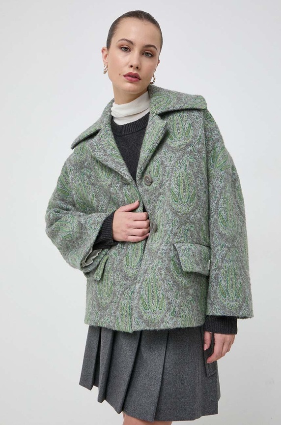 Вовняна куртка Beatrice B 23FA2539DROP зелений ZW23