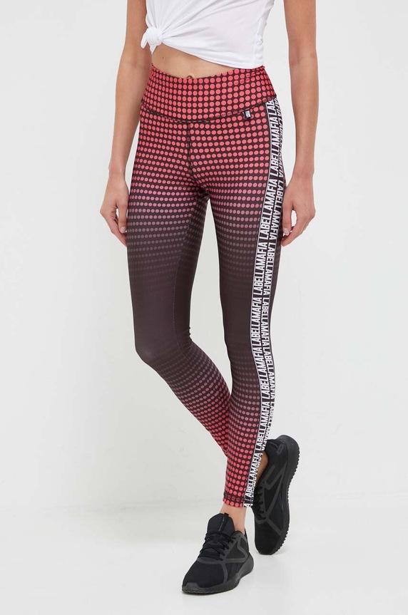 LaBellaMafia legginsy treningowe Zero wzorzyste czarny LB.28176