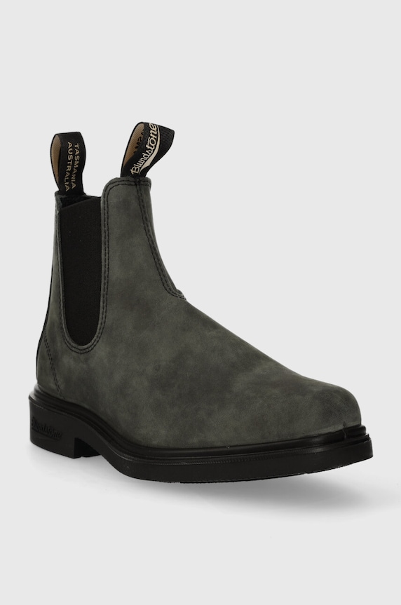 Semišové topánky chelsea Blundstone 1308.Rustic.Black sivá ZA00