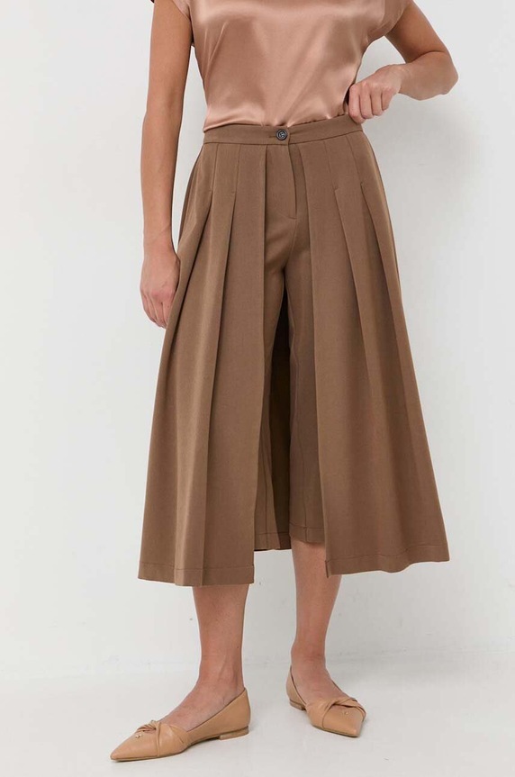 Silvian Heach pantaloni alta marrone CVA23018PA