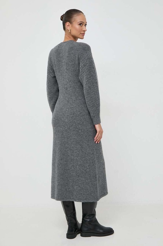 Одяг Сукня з домішкою вовни Beatrice B 23FA6065COZY сірий