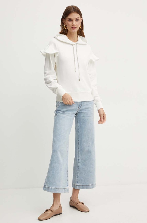 Silvian Heach bluza bawełniana LINDER GPA24338FE beżowy ZW24