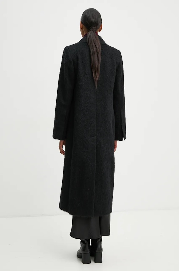 Îmbrăcăminte Day Birger et Mikkelsen palton din lana Franka - Fuzzy Autumn DAY65243395 negru