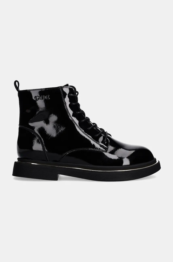 GOE botki skórzane OO2N4109.BLACK czarny ZW24