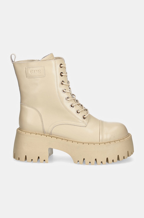 Кожени кубинки GOE OO2N4122.BEIGE бежов ZW24
