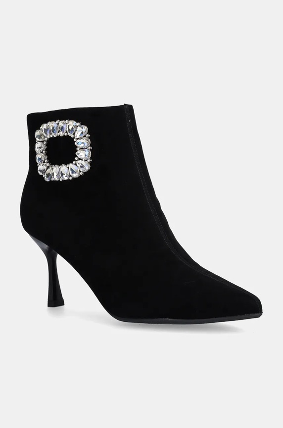 Велурени боти GOE висок черен OO2N4201.BLACK
