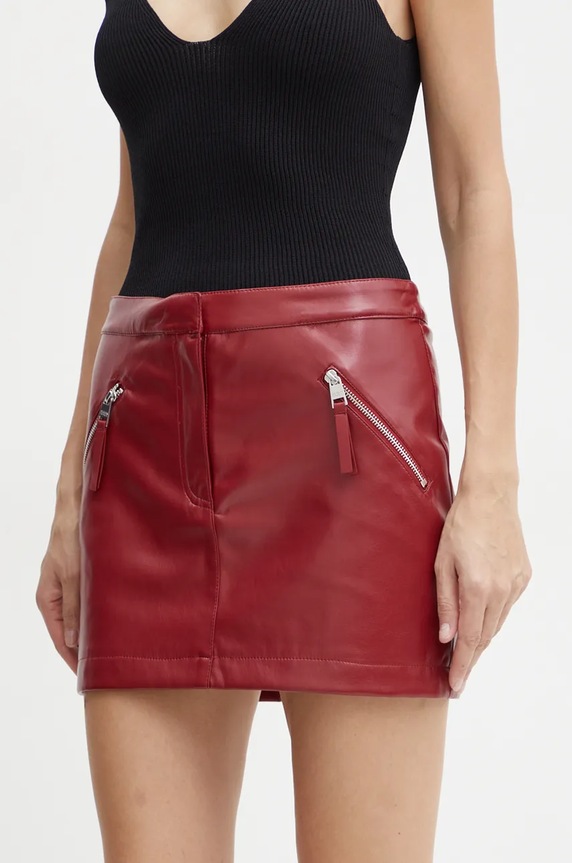 Sukňa Silvian Heach SEIDER casual červená GPA24051MG