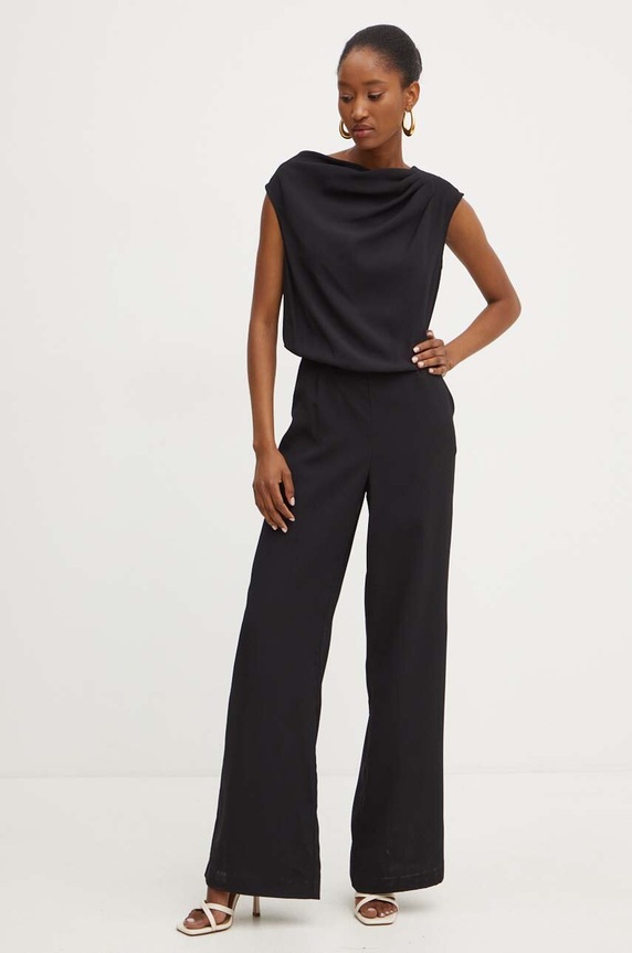 Silvian Heach tuta elegante DAGMAR maglia nero GPA24200TU