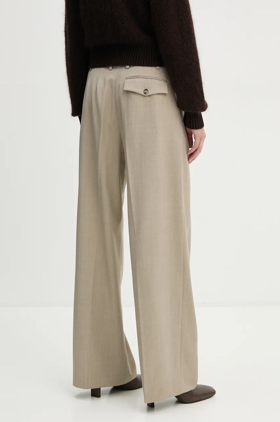 Oblečenie Nohavice s prímesou vlny Day Birger et Mikkelsen Enzo - Classic Wool Blend DAY65243385 béžová