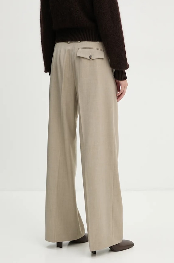 Oblečenie Nohavice s prímesou vlny Day Birger et Mikkelsen Enzo - Classic Wool Blend DAY65243385 béžová