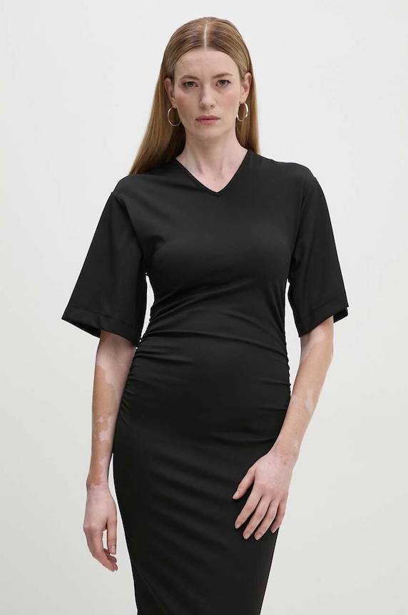 Day Birger et Mikkelsen rochie Margaret - Modern Interlock negru DAY65243428