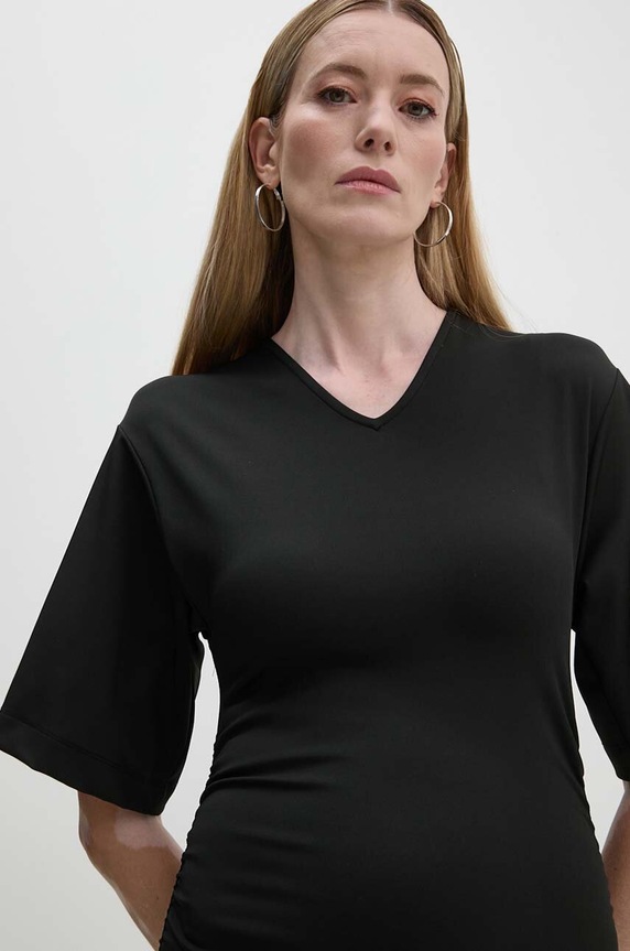 Day Birger et Mikkelsen rochie Margaret - Modern Interlock DAY65243428 negru