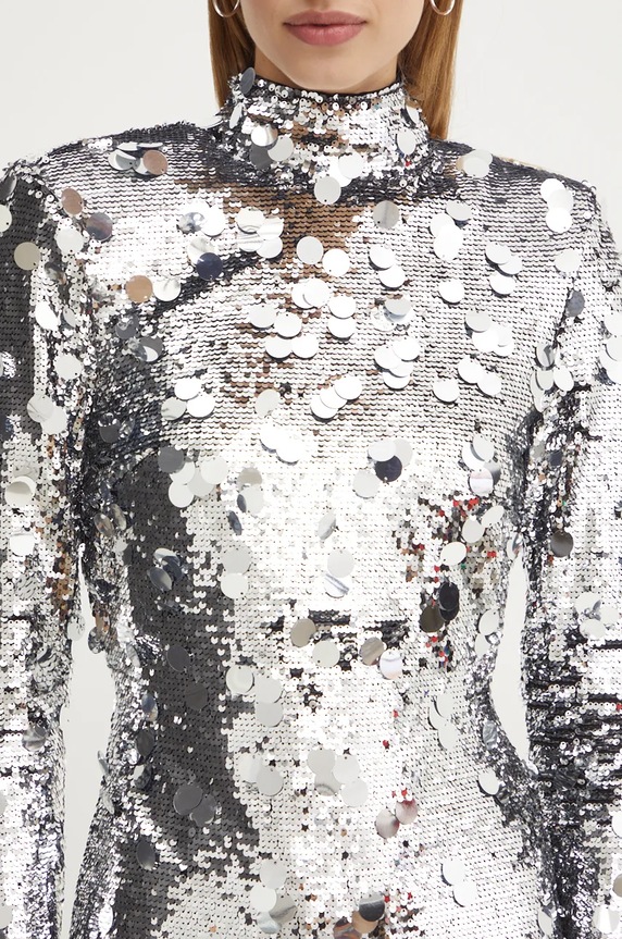 Haljina Silvian Heach DARI CVA24023VE srebrna