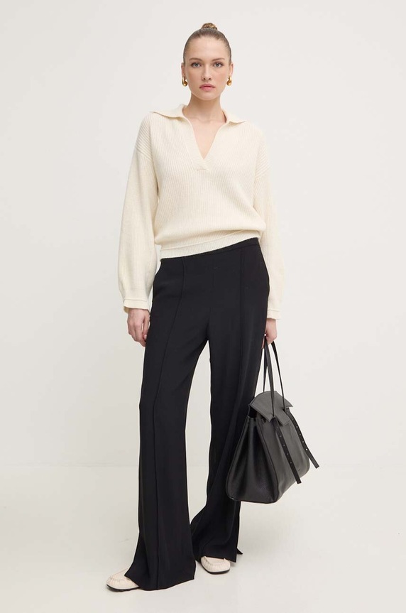 Liviana Conti maglione in cachemirie F4WC18 beige ZW24