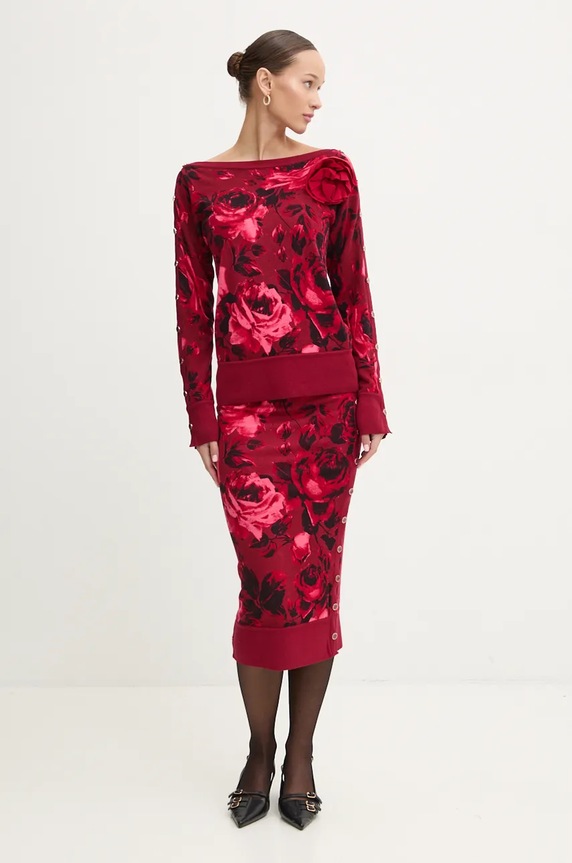 Odjeća Dvostrani pulover Blugirl Blumarine RF4030.MA98O bordo