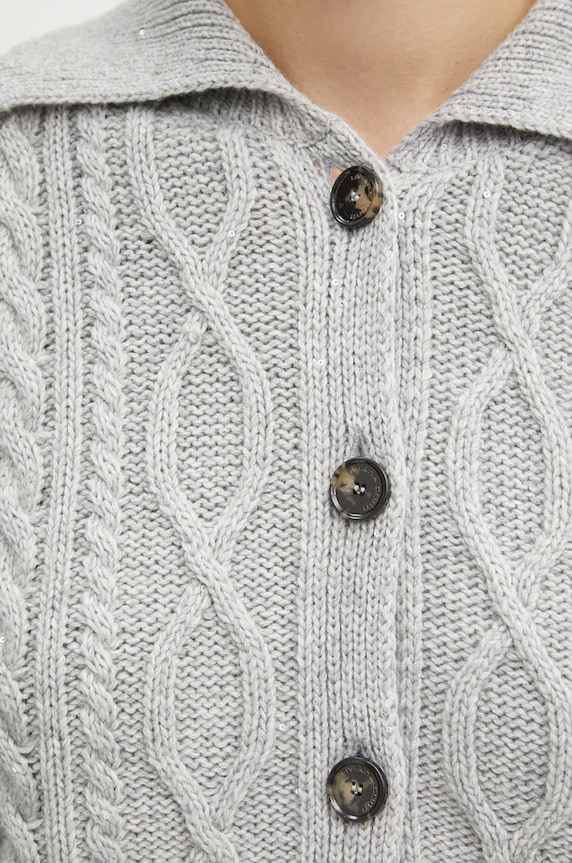 Liviana Conti cardigan din amestec de lana L4WG46