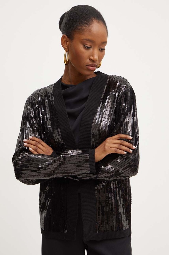 Silvian Heach sweter JUNGLE czarny GPA24272CD