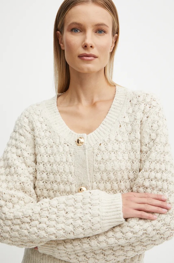 Silvian Heach cardigan SEMBIU beige CVA24035CD