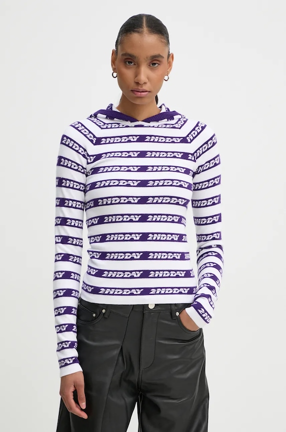 2NDDAY sweter Conner pozostałe biały 2245342404