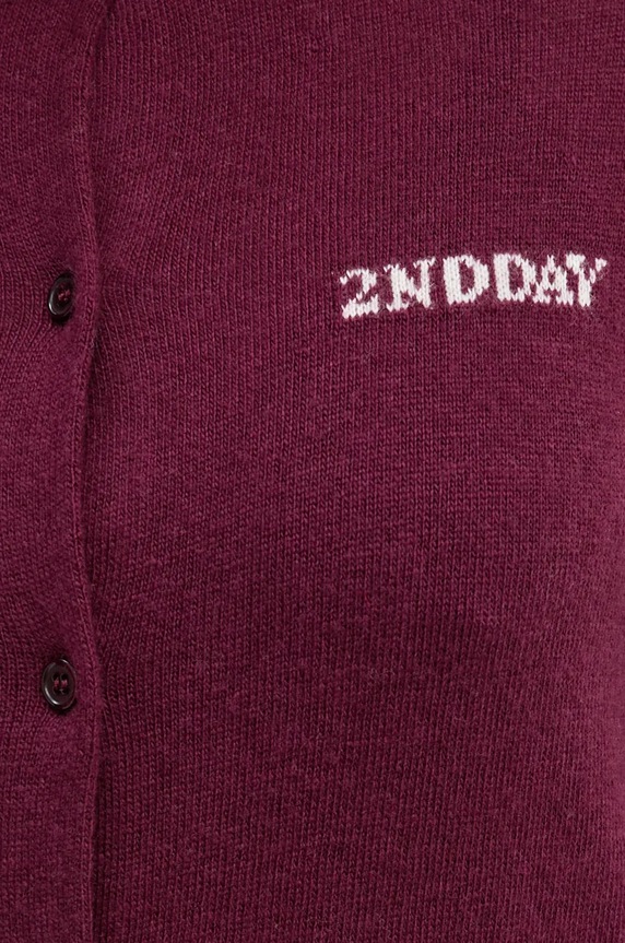 2NDDAY cardigan din amestec de lana Vinny TT 2245341408 violet