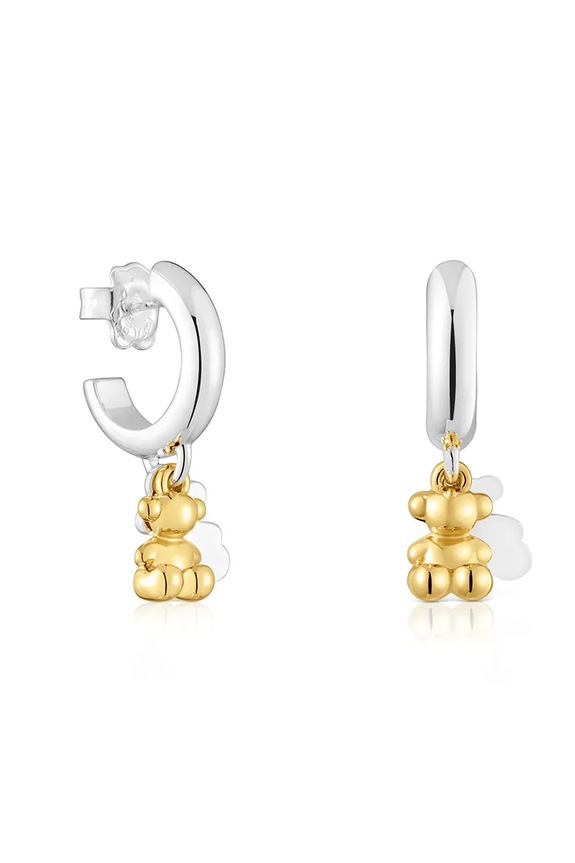 Tous cercei BOLD BEAR placat cu aur aur 1004448700