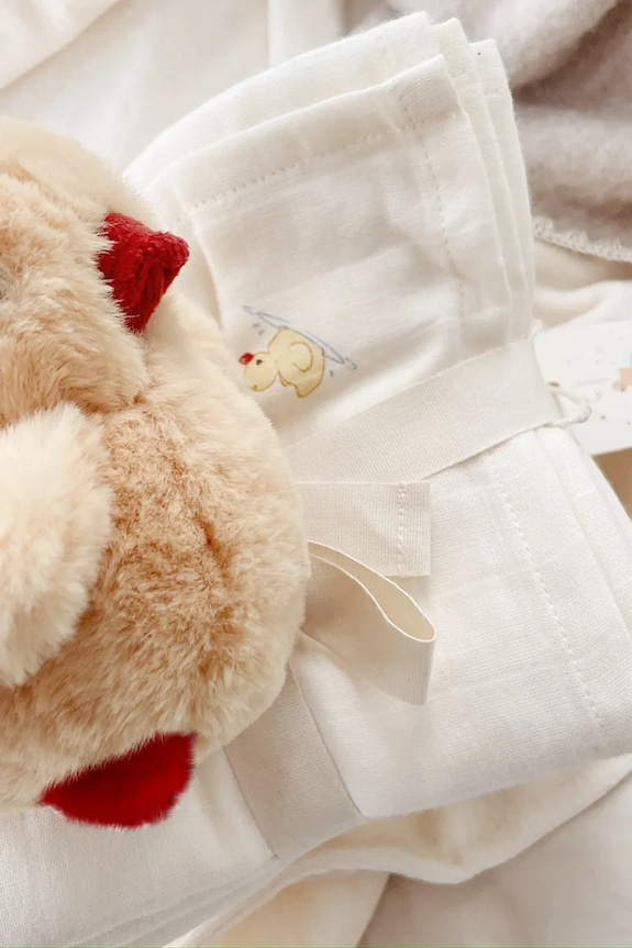 Sada uterákov Fanga Fontana NUVOLI 10 PACK MUSLIN CLOTH GOTS 10-pak béžová FA100010