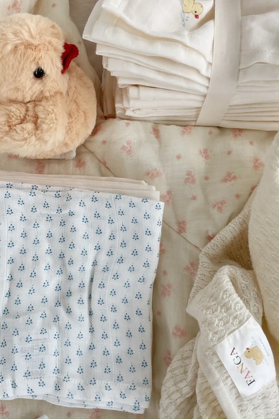Σετ πετσέτες Fanga Fontana BELLINI 3 PACK MUSLIN CLOTH GOTS 3-pack μπλε FA100011