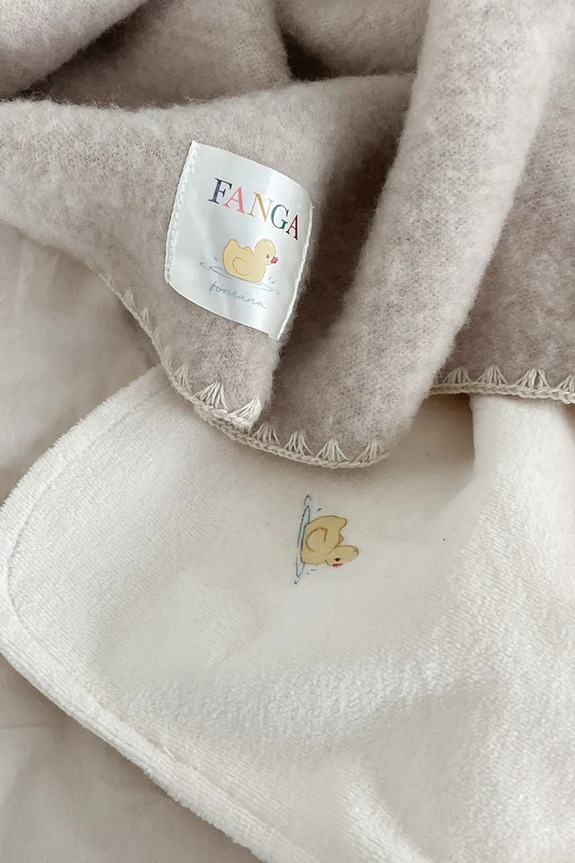 Fanga Fontana pătură pentru copii ELU BABY BLANKET GOTS bej FA100031