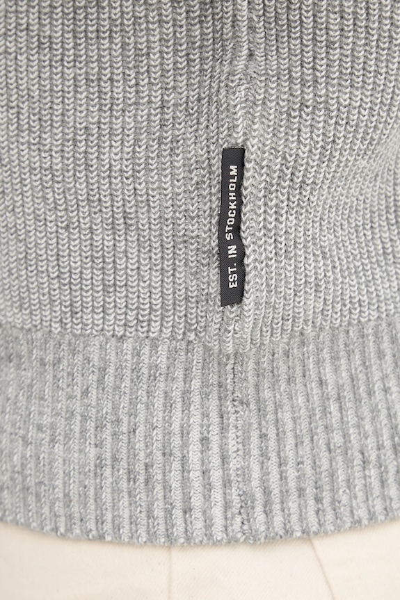 Πουλόβερ με προσθήκη μαλλιού Marc O'Polo 531516060370 γκρί