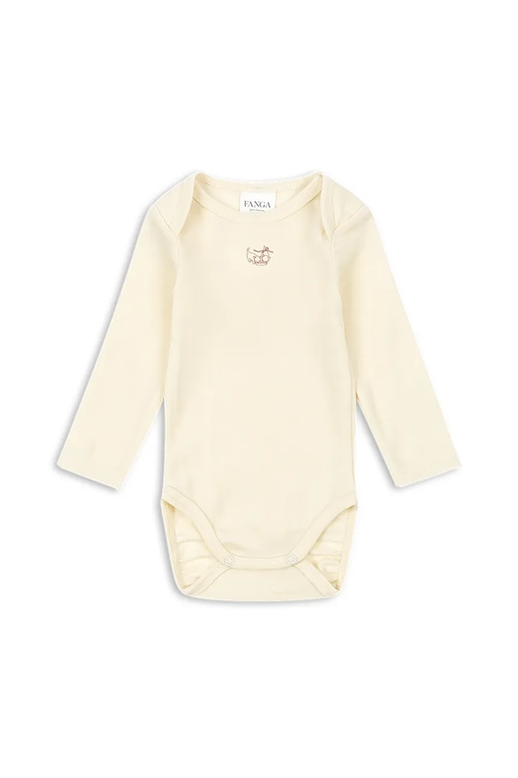 Μάλλινο κορμάκι Fanga Fontana ERBA WOOL LS BODY μπεζ FA100029