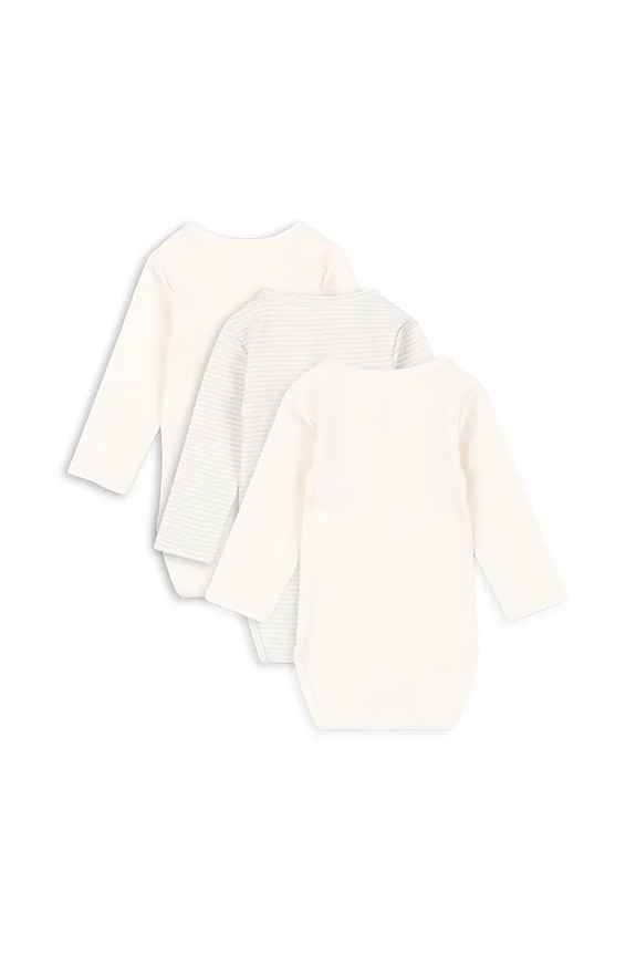 Fanga Fontana body bebe FIO STRIPE 3 PACK LS BODY OCS 3-pack FA100035 bej ZW25