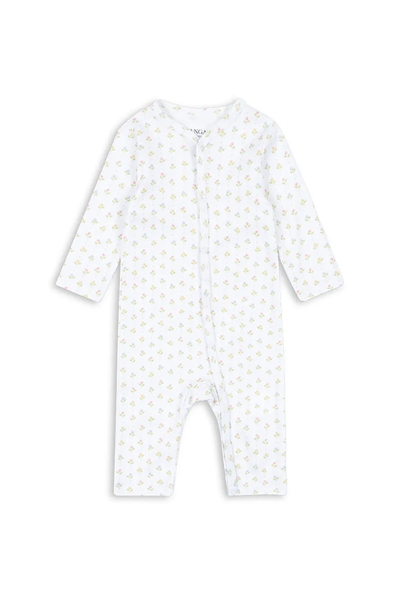 Бебешки памучни ританки Fanga Fontana FIO ONESIE OCS За бебета бял FA100037