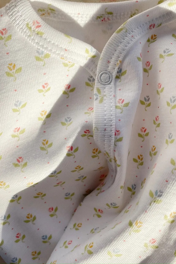 Бебешки памучни ританки Fanga Fontana FIO ONESIE OCS FA100037 бял