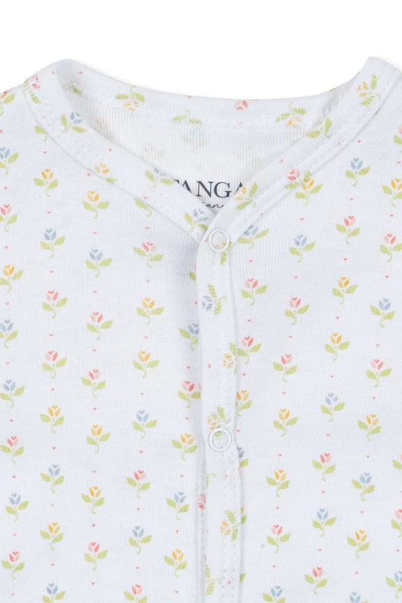Момче Бебешки памучни ританки Fanga Fontana FIO ONESIE OCS FA100037 бял