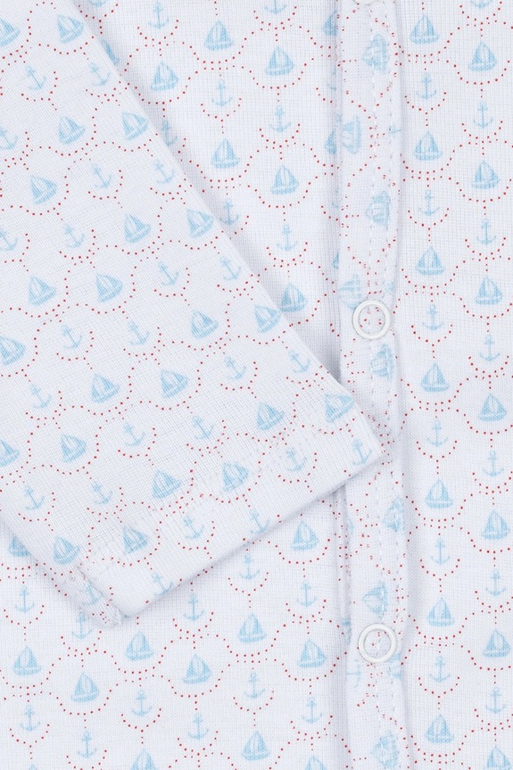 Fanga Fontana pajacyk niemowlęcy bawełniany FIO ONESIE OCS niebieski FA100037