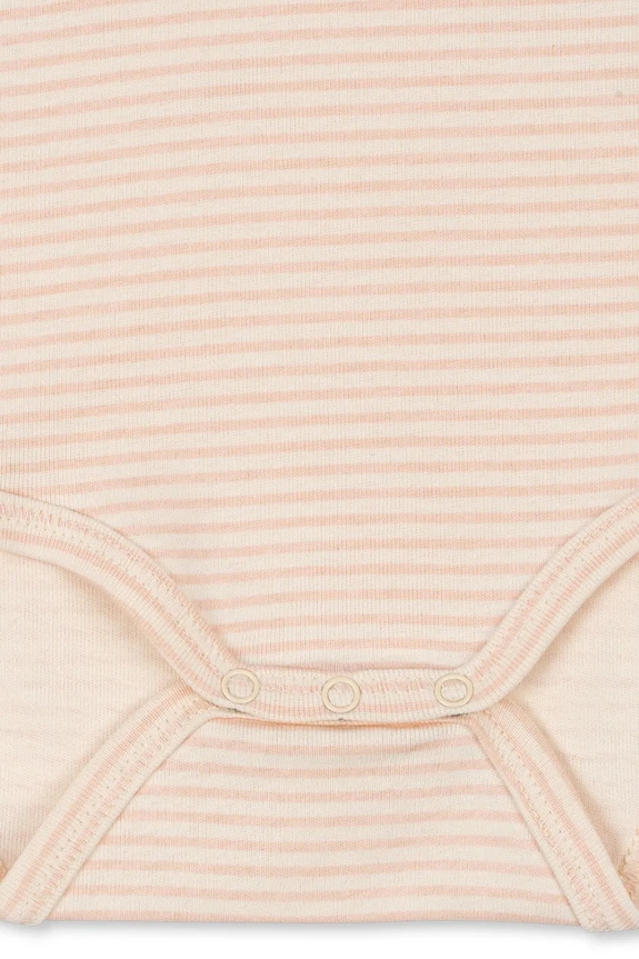 Βαμβακερά φορμάκια για μωρά Fanga Fontana FIO STRIPE LS BODY OCS FA100045 μπεζ