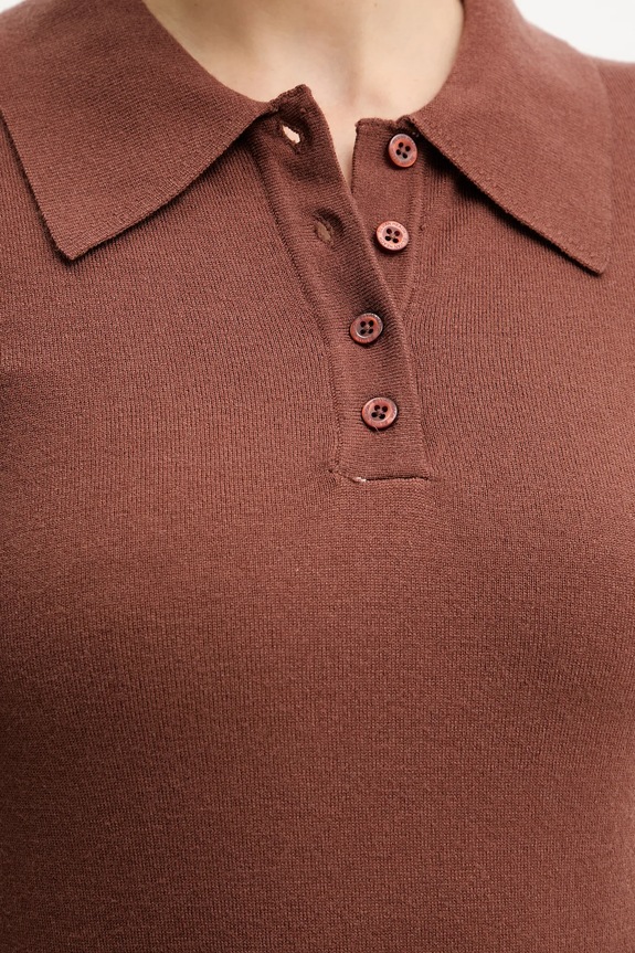 Silvian Heach sweter BUCERS GPA25555PO brązowy
