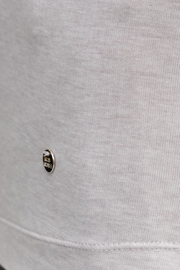 Mos Mosh longsleeve z domieszką wełny PETRI 172890 szary