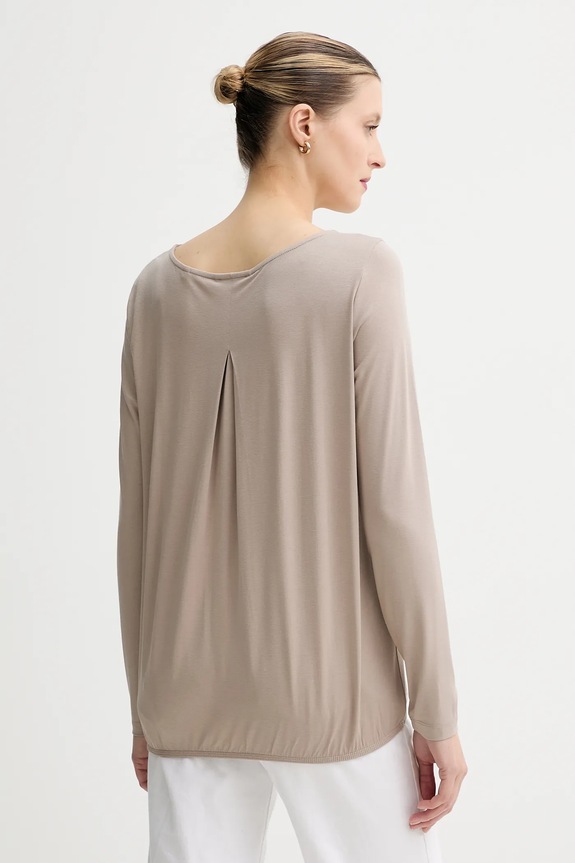 Marc O'Polo longsleeve z elastanem beżowy 511205252697