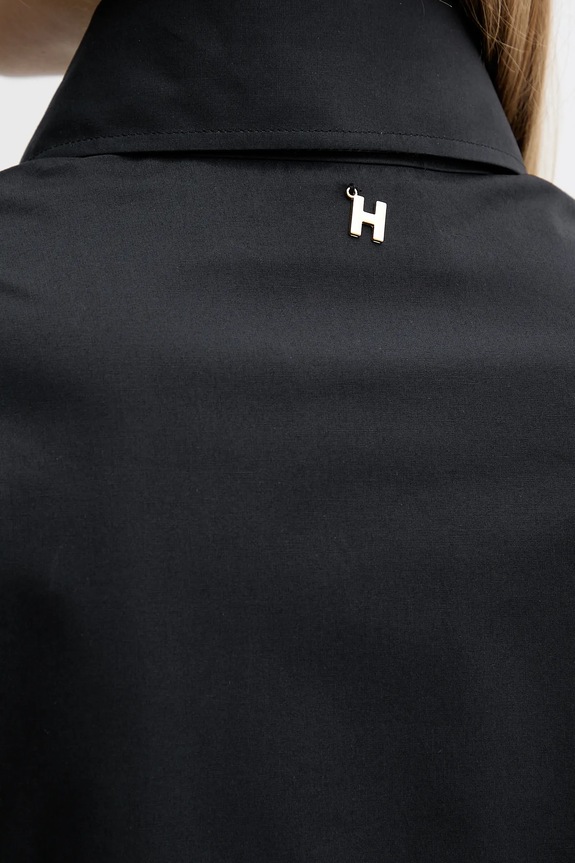 Silvian Heach camicia in cotone MASKA GPA25512CA nero