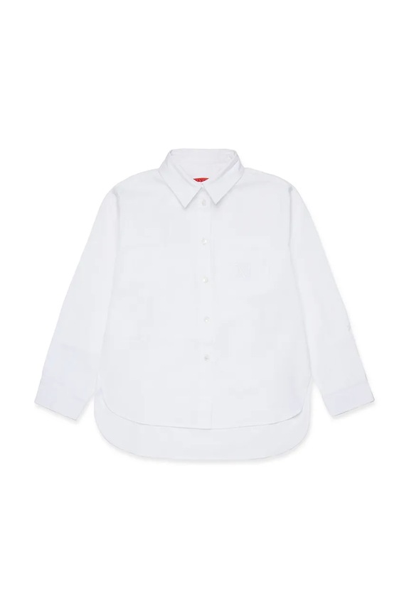 Παιδικό βαμβακερό πουκάμισο MAX&Co. MAXC11F SHIRT MX0210 λευκό ZW25